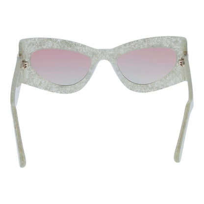 Lunettes de soleil unisexes argentées GCDS