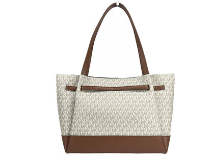 Grand sac fourre-tout à ceinture Michael Kors Reed, couleur vanille