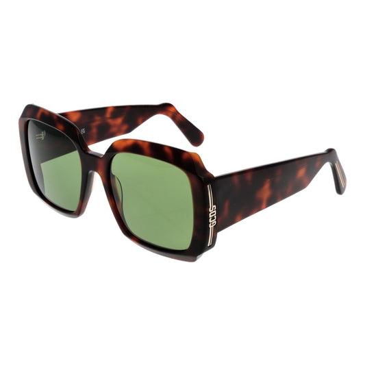 Lunettes de soleil unisexes marron GCDS