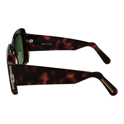 Lunettes de soleil unisexes marron GCDS