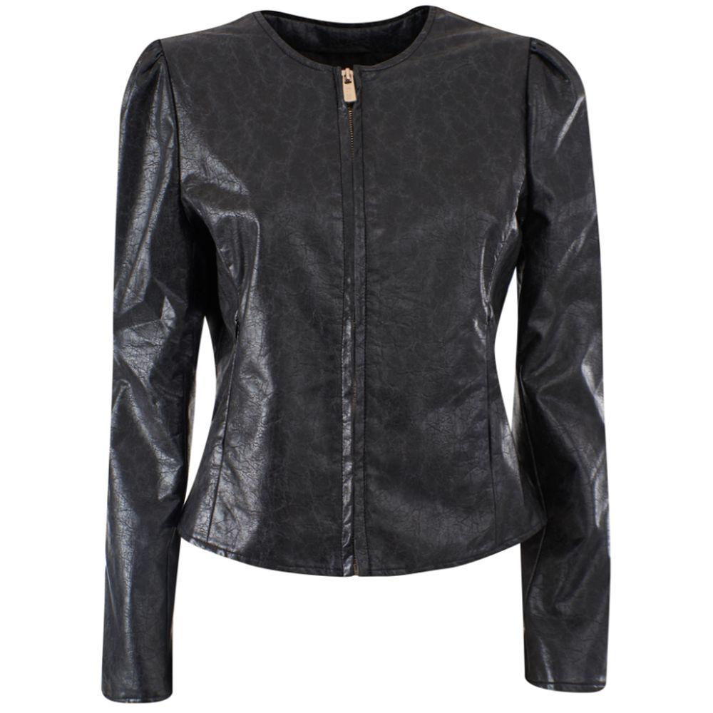 Yes Zee Black Polyethylene Jackets &amp; Coat