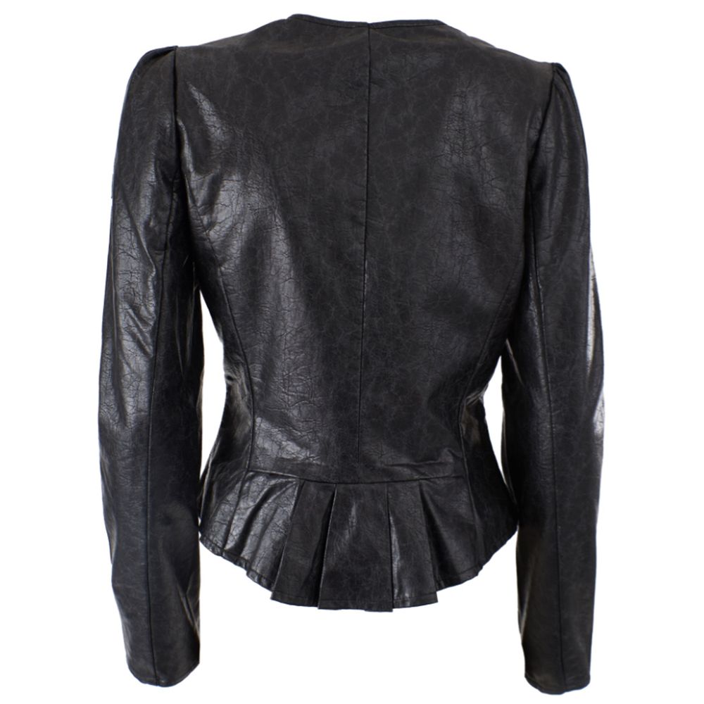 Yes Zee Black Polyethylene Jackets &amp; Coat