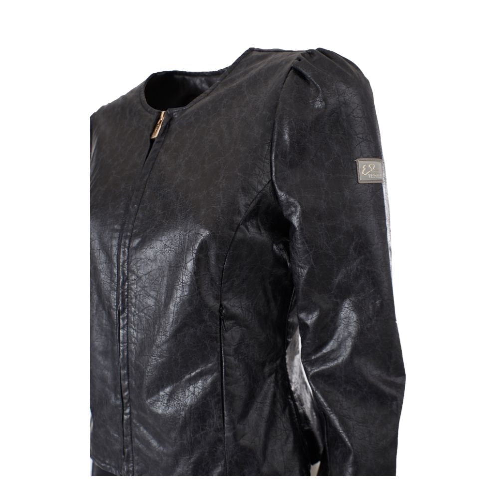 Yes Zee Black Polyethylene Jackets &amp; Coat