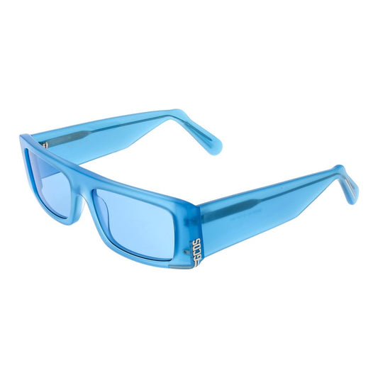 Lunettes de soleil unisexes bleues GCDS