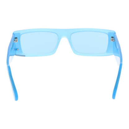 Lunettes de soleil unisexes bleues GCDS