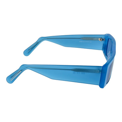 Lunettes de soleil unisexes bleues GCDS