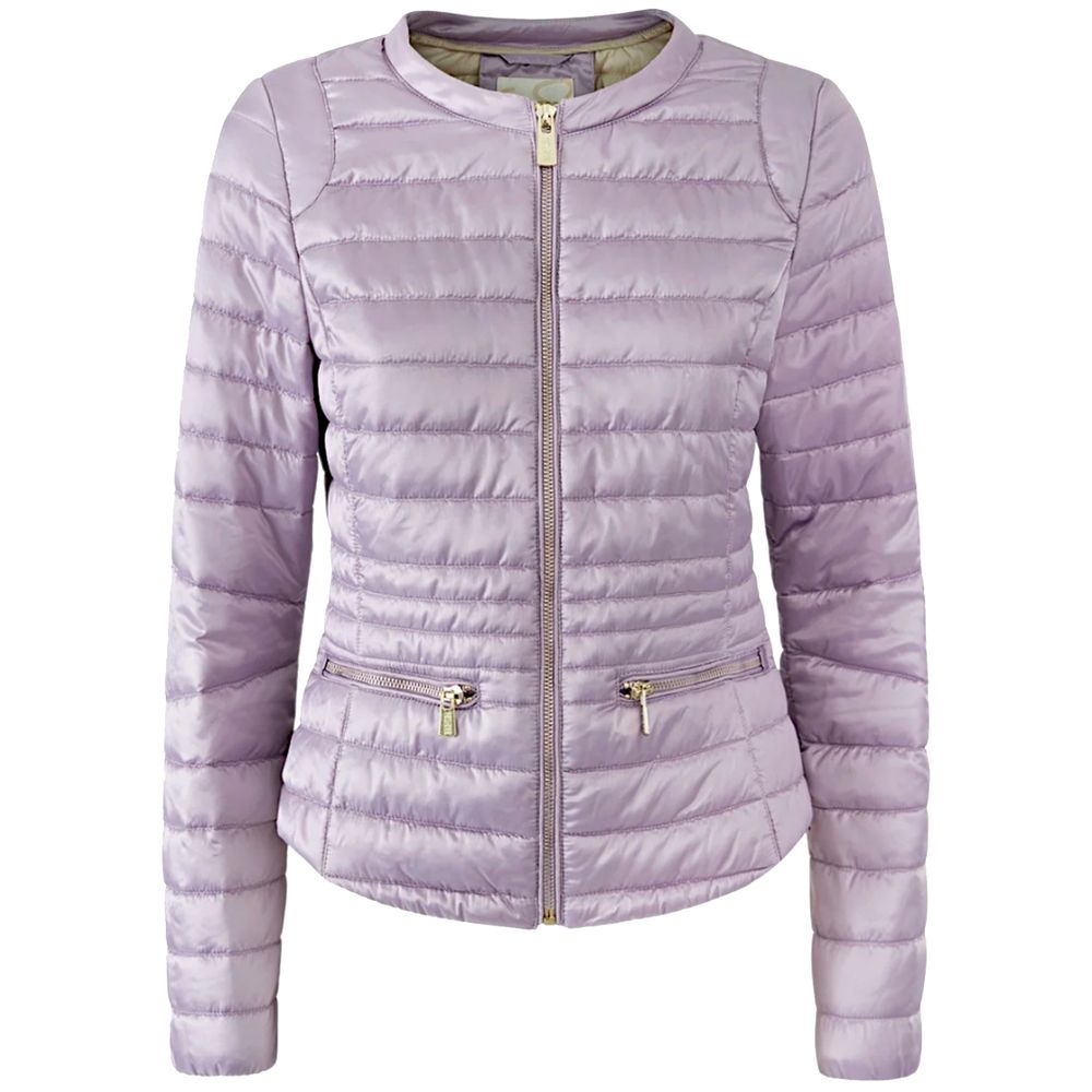 Yes Zee Purple Polyester Jackets &amp; Coat