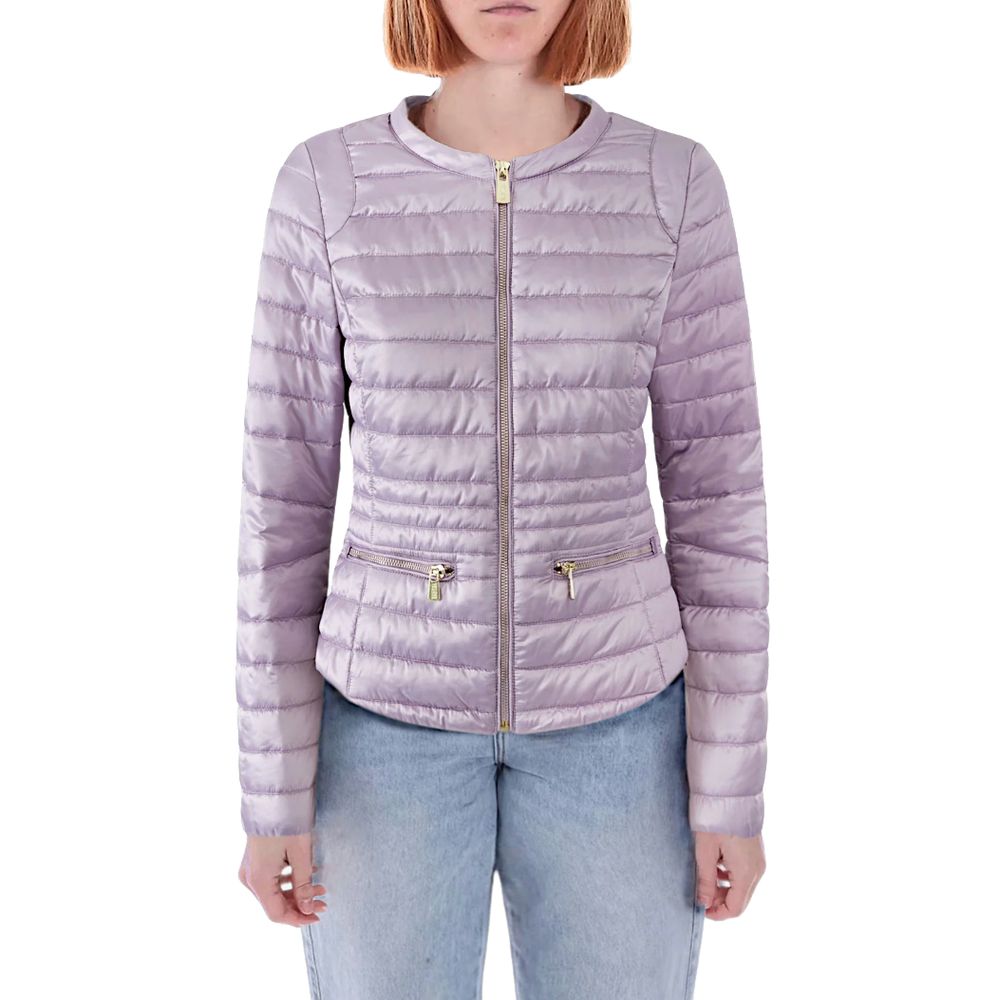 Yes Zee Purple Polyester Jackets &amp; Coat