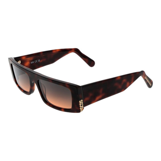 Lunettes de soleil unisexes marron GCDS