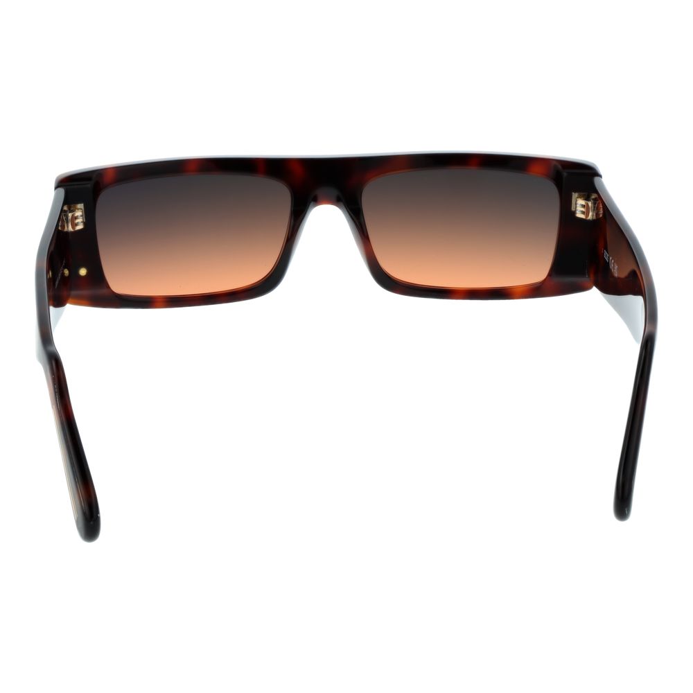 Lunettes de soleil unisexes marron GCDS