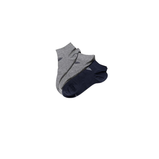 Chaussettes en coton bleu Emporio Armani Underwear
