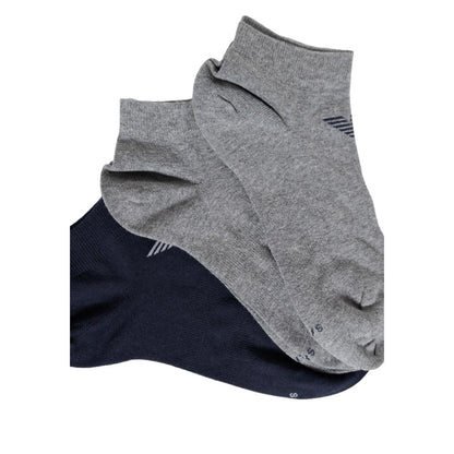 Chaussettes en coton bleu Emporio Armani Underwear