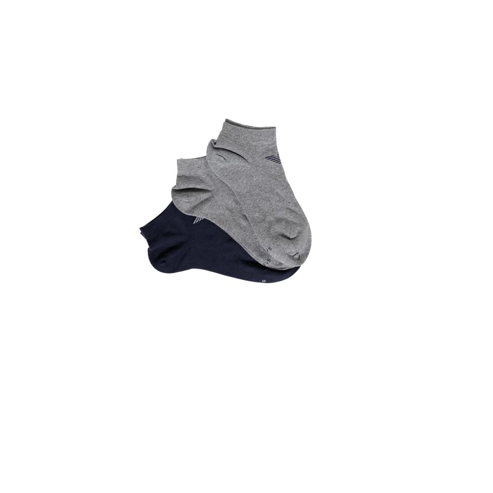 Chaussettes en coton bleu Emporio Armani Underwear