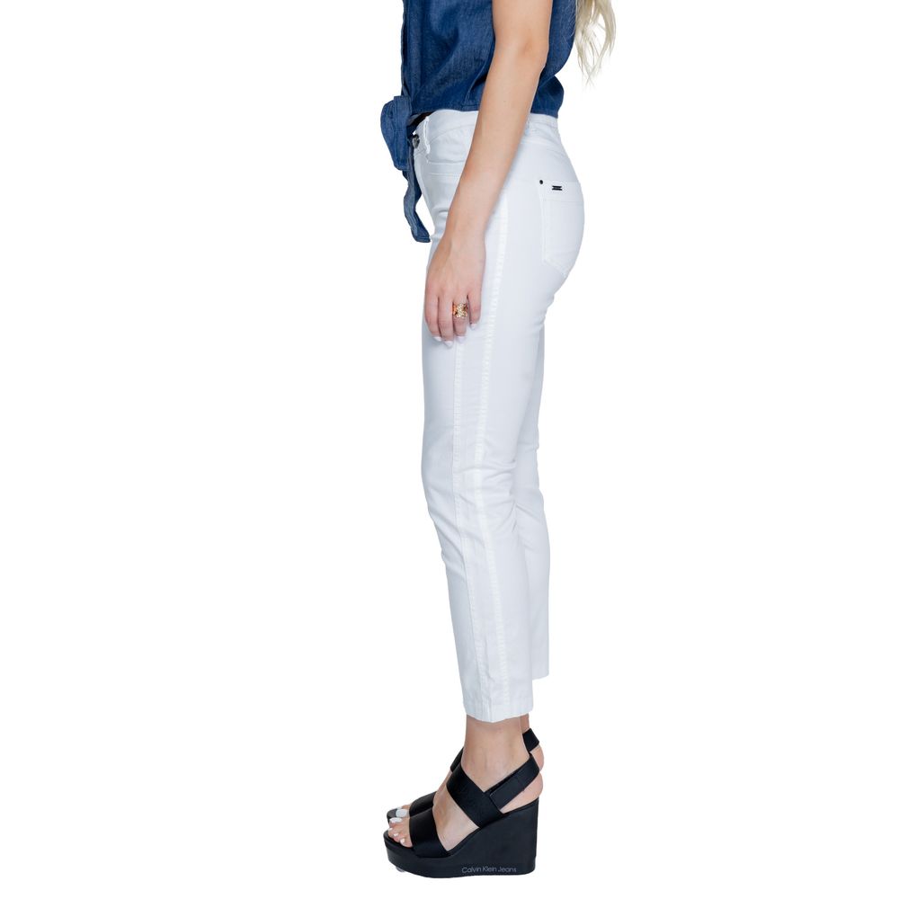 Street One White Cotton Pant
