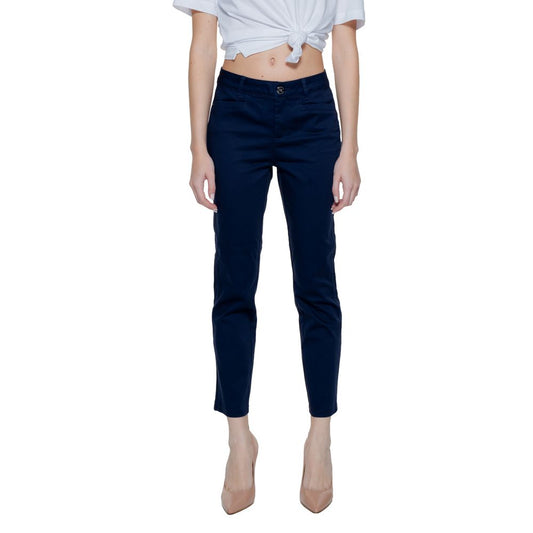 Street One Blue Cotton Pant