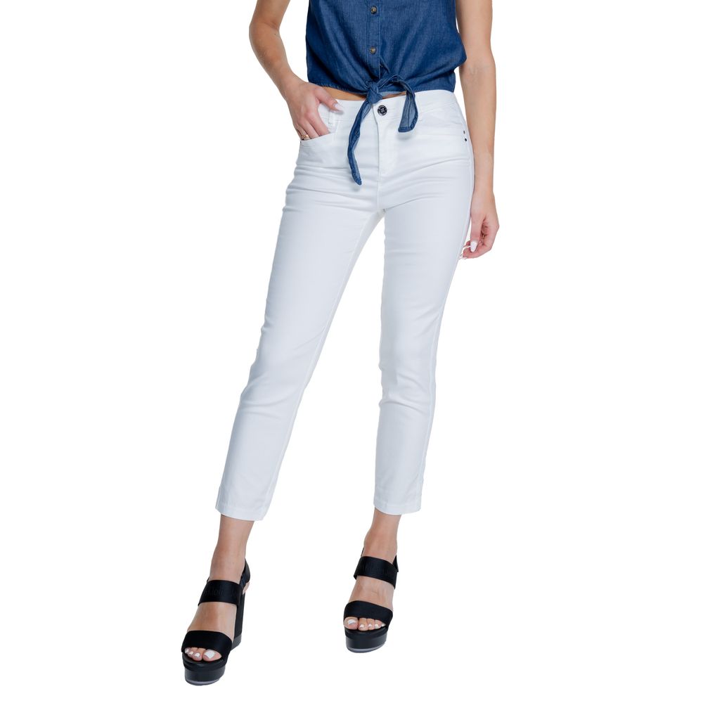 Street One White Cotton Pant