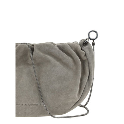 Brunello Cucinelli Sac à bandoulière en daim