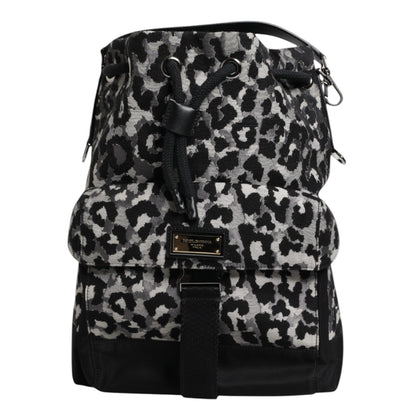 Dolce &amp; Gabbana Sac à bandoulière Hobo en jacquard léopard multicolore