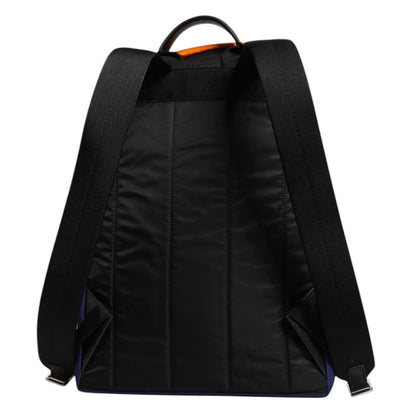 Sac à dos d'école en nylon imprimé majolique multicolore Dolce &amp; Gabbana