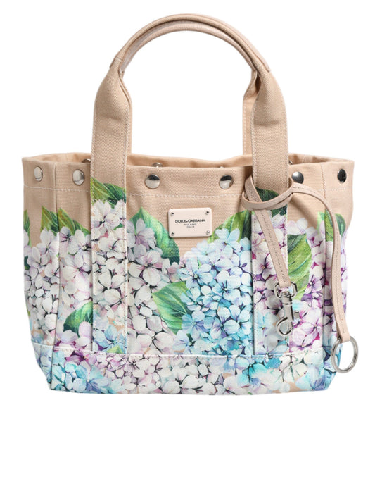 Sac fourre-tout à poignée supérieure TANIA en toile à fleurs multicolores Dolce &amp; Gabbana
