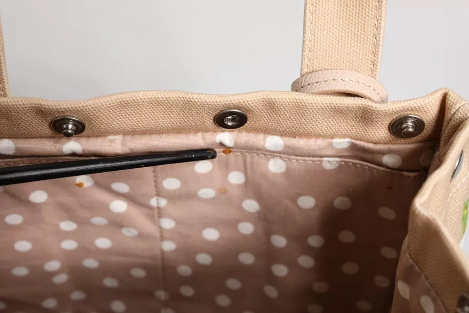 Sac fourre-tout à poignée supérieure TANIA en toile à fleurs multicolores Dolce &amp; Gabbana