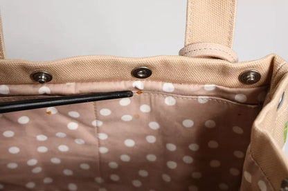 Sac fourre-tout à poignée supérieure TANIA en toile à fleurs multicolores Dolce &amp; Gabbana
