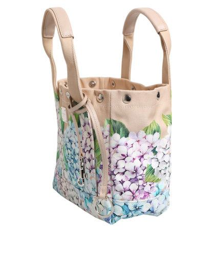 Sac fourre-tout à poignée supérieure TANIA en toile à fleurs multicolores Dolce &amp; Gabbana