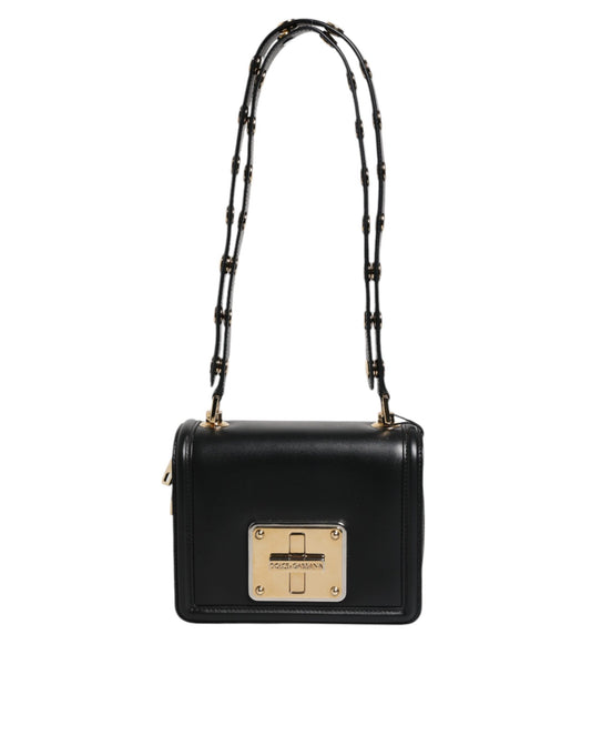 Sac bandoulière en cuir clouté noir Joy Therapy Lola de Dolce &amp; Gabbana