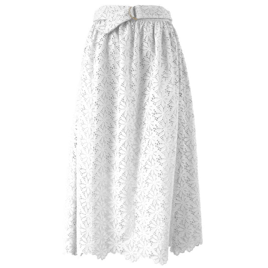 Jupe en coton blanc Yes Zee