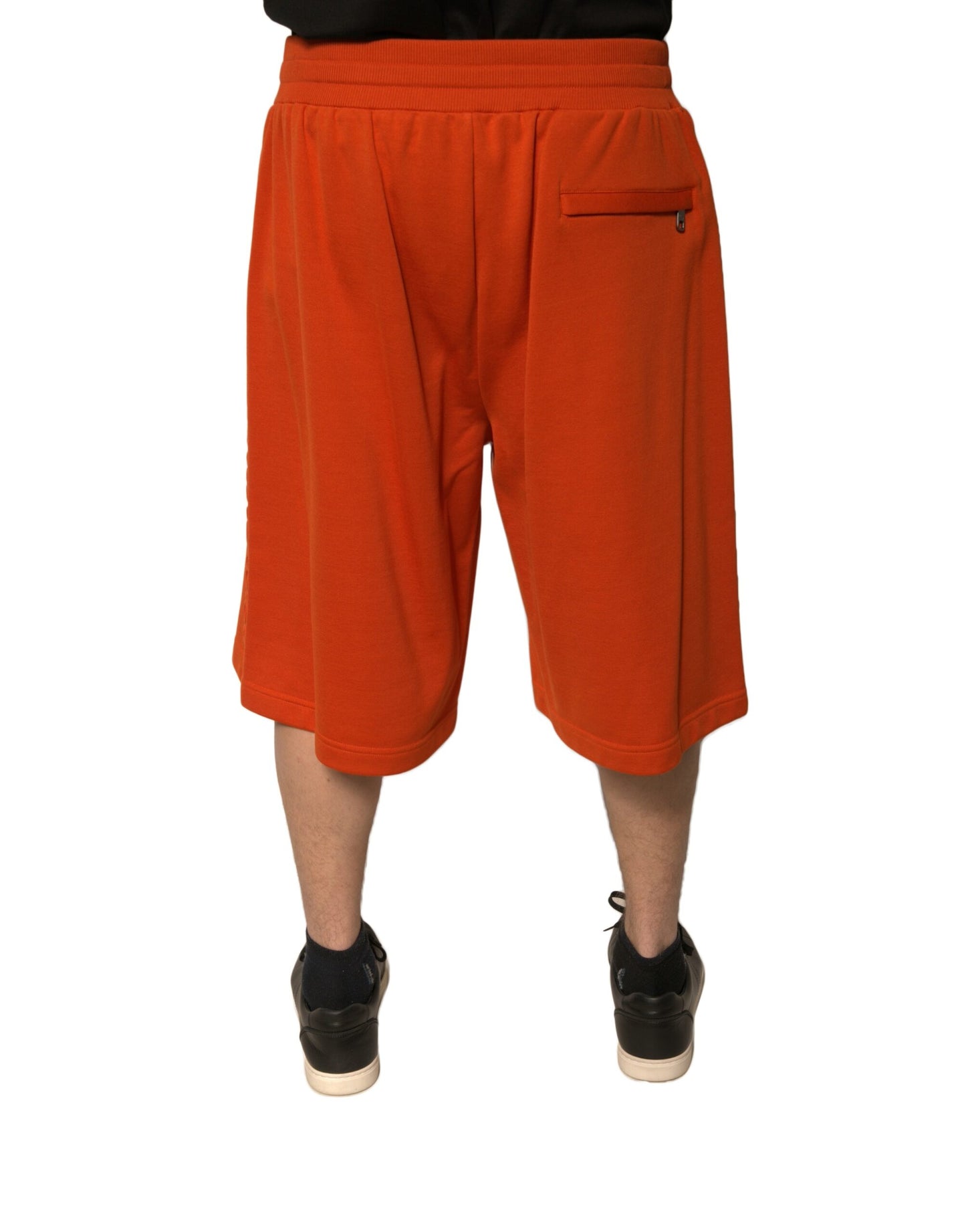 Bermuda homme en coton mélangé orange Dolce &amp; Gabbana