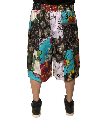 Bermuda cargo patchwork multicolore Dolce &amp; Gabbana