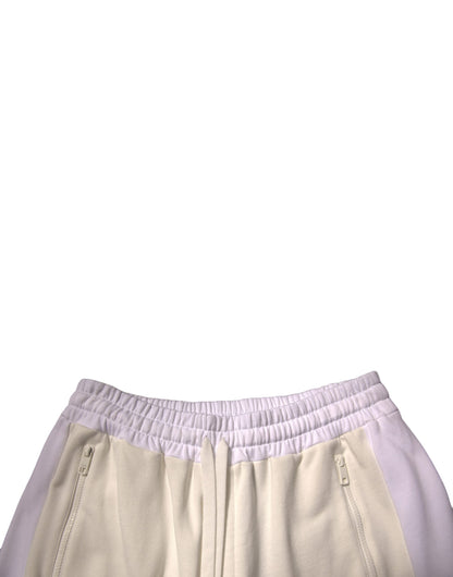 Bermuda cargo décontracté en coton beige Dolce &amp; Gabbana pour homme
