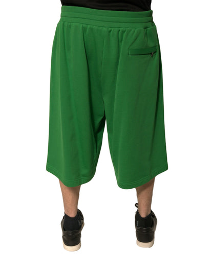 Bermuda vert en coton mélangé Dolce &amp; Gabbana pour homme