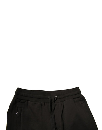 Dolce & Gabbana Black Cotton Jogger Men Sweatpants Pants by Dolce & Gabbana