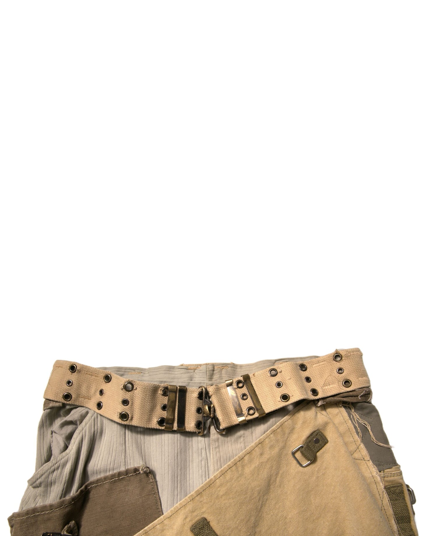 Dolce & Gabbana Multicolor Reconstructed Flight Cargo Pants by Dolce & Gabbana