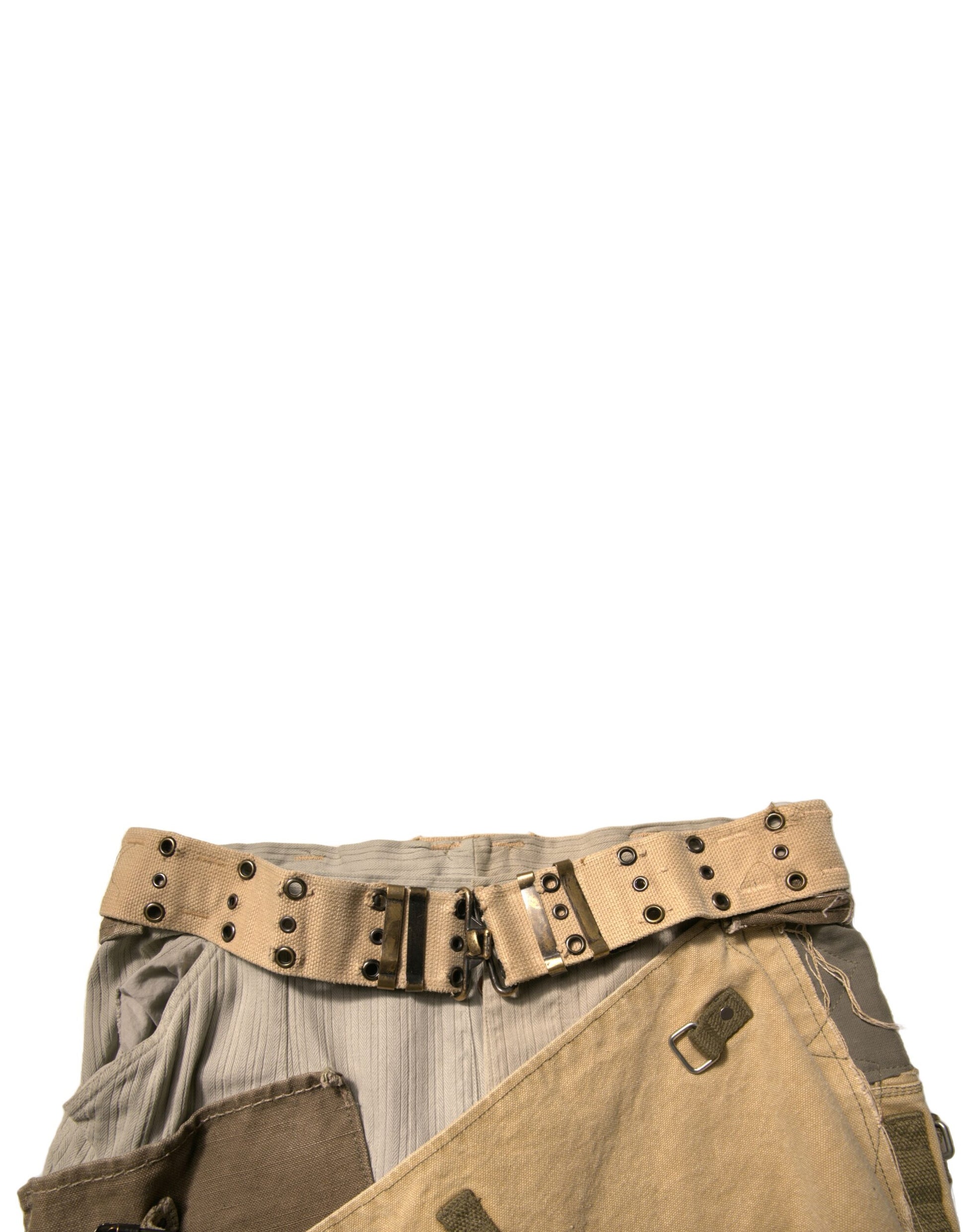 Dolce & Gabbana Multicolor Reconstructed Flight Cargo Pants by Dolce & Gabbana