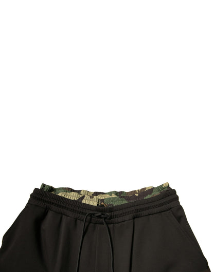Dolce & Gabbana Black Camouflage Cotton Jogger Cargo Pants by Dolce & Gabbana