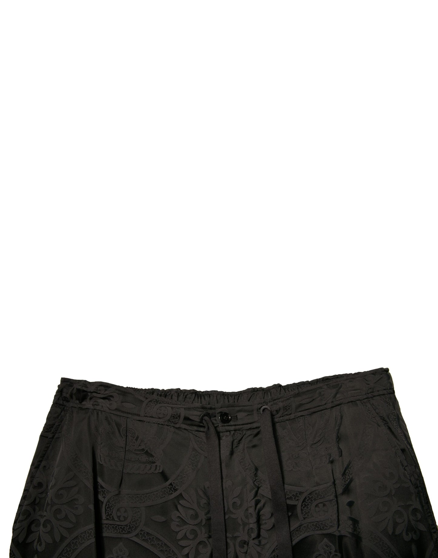Dolce & Gabbana Black Crown Nylon Jogger Sweatpants Pants by Dolce & Gabbana
