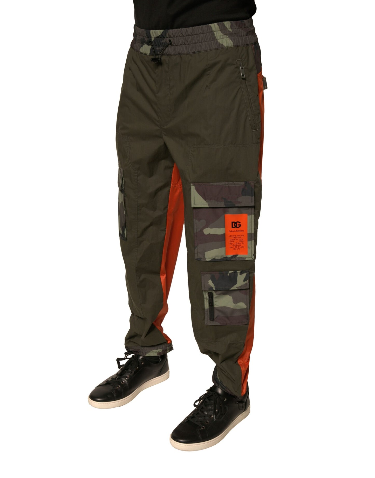 Dolce & Gabbana Multicolor Camouflage Jogger Cargo Pants by Dolce & Gabbana