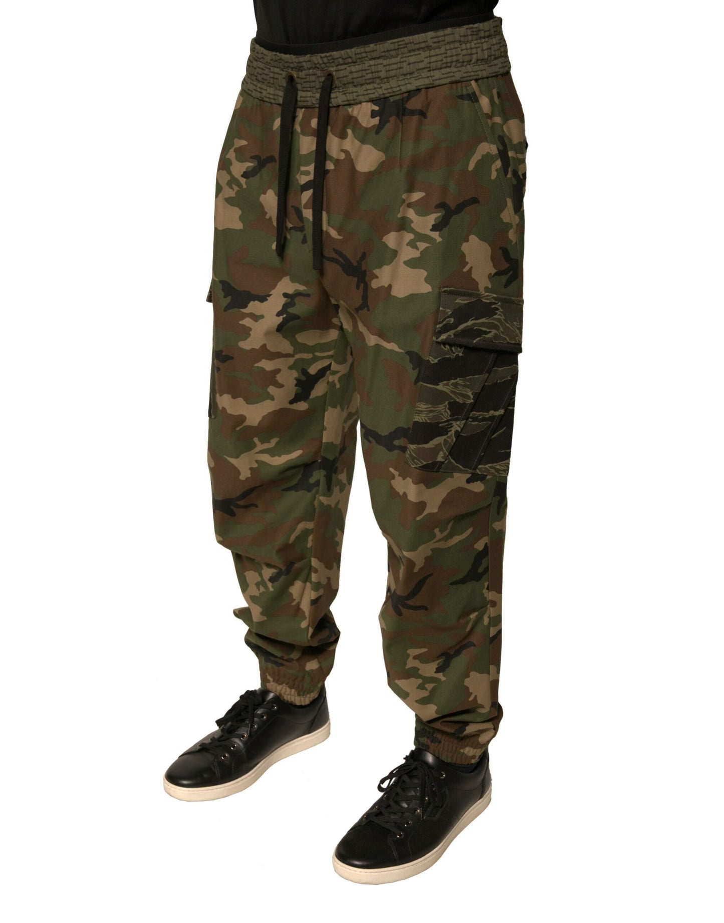 Dolce & Gabbana Multicolor Camouflage Cargo Sweatpants Pants by Dolce & Gabbana