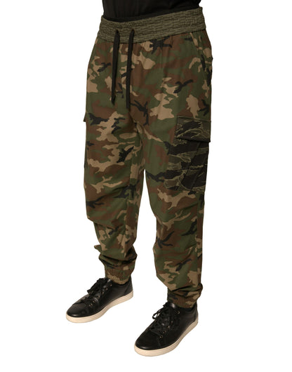 Dolce & Gabbana Multicolor Camouflage Cargo Sweatpants Pants by Dolce & Gabbana