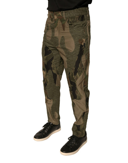Dolce & Gabbana Multicolor Camouflage Cotton Pants by Dolce & Gabbana