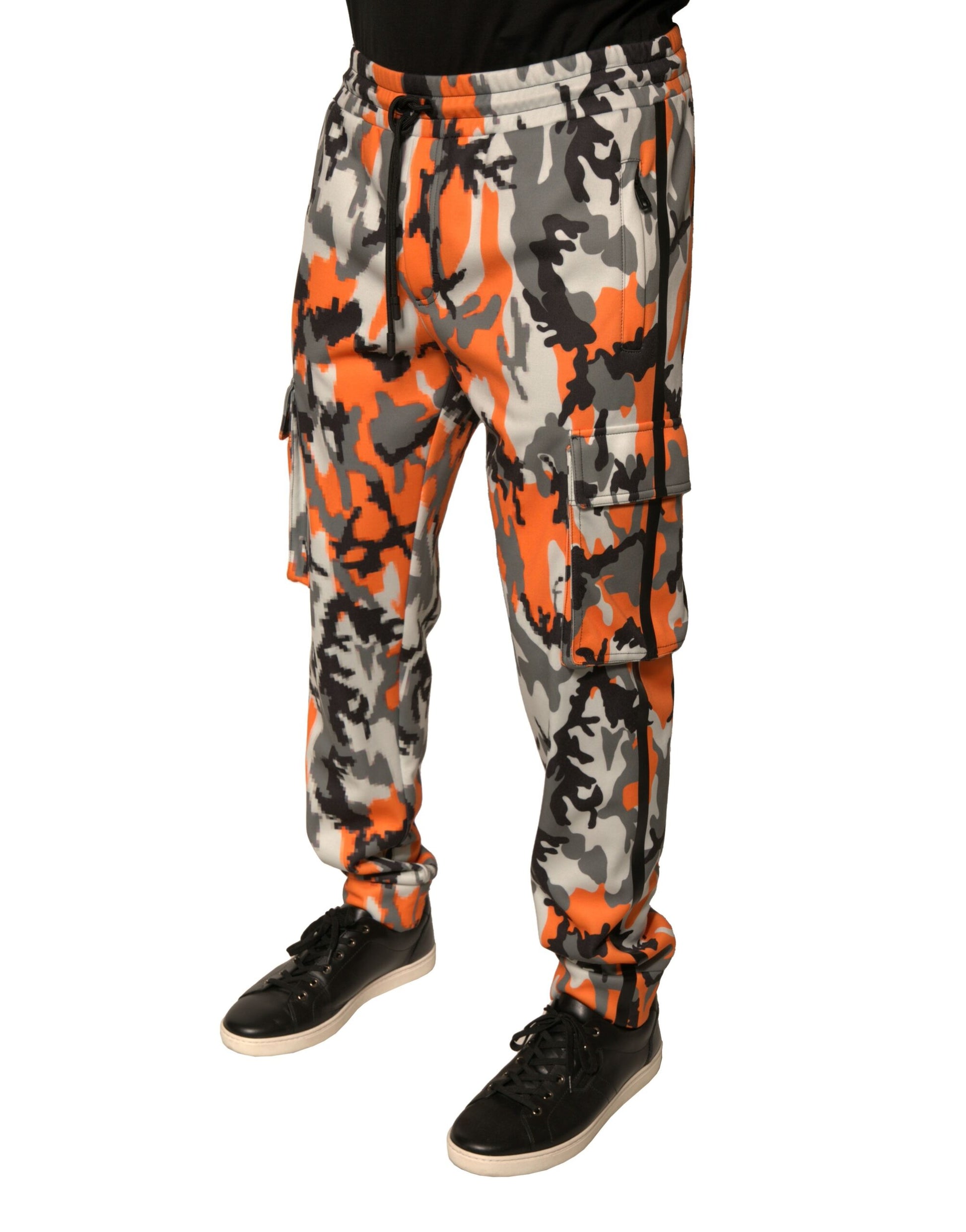 Dolce & Gabbana Multicolor Camouflage Cargo Jogger Pants by Dolce & Gabbana