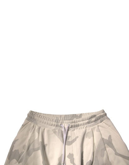 Dolce & Gabbana White Camouflage Cargo Jogger Pants by Dolce & Gabbana