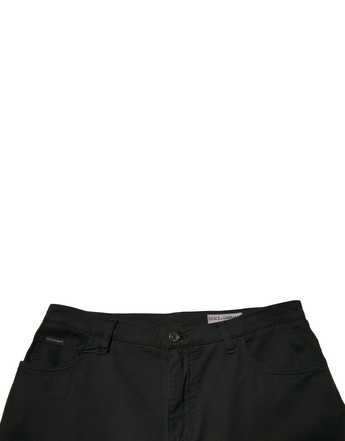 Dolce & Gabbana Black Logo Cotton Stretch Skinny Denim Jeans by Dolce & Gabbana
