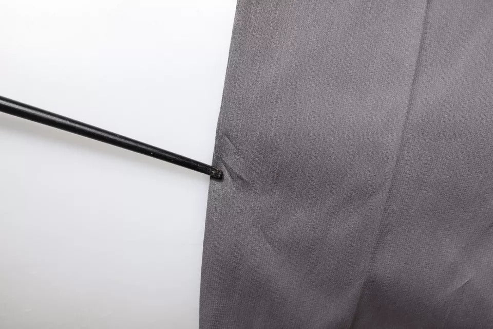 Dolce & Gabbana Dark Gray Mid Waist Dress Pants by Dolce & Gabbana