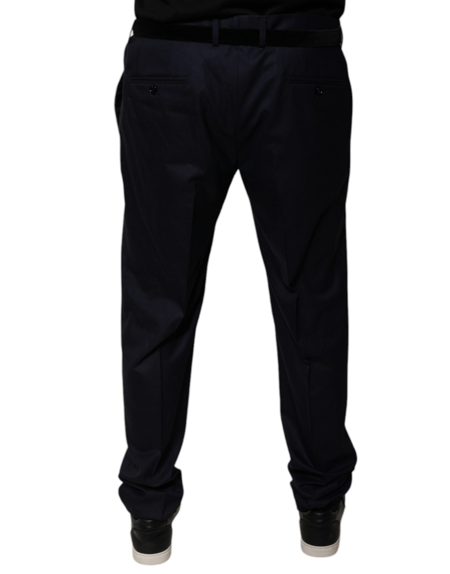 Dolce & Gabbana Dark Blue Tapered Formal Dress Pants by Dolce & Gabbana