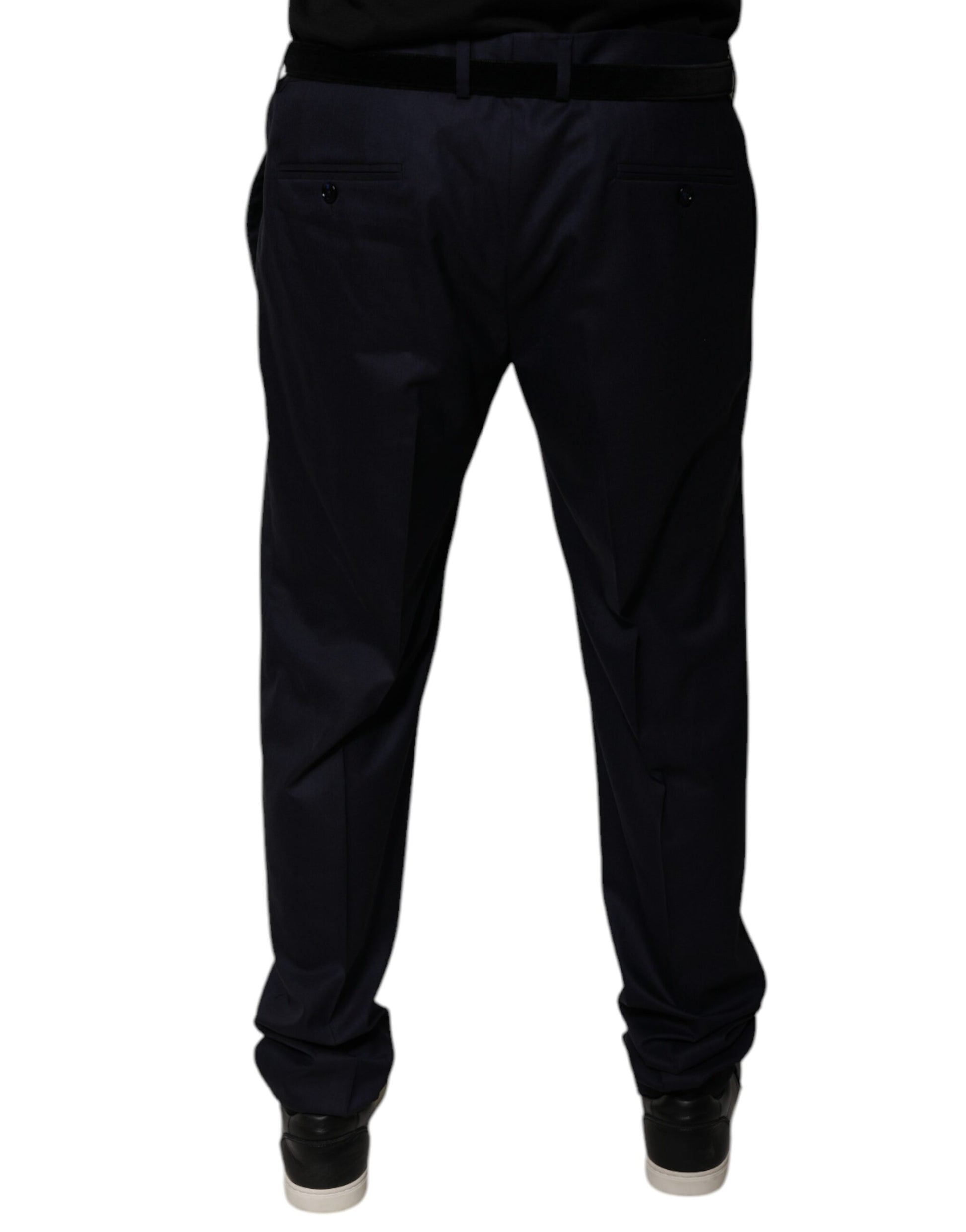 Dolce & Gabbana Dark Blue Tapered Formal Dress Pants by Dolce & Gabbana