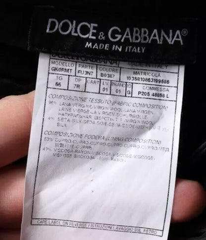 Dolce & Gabbana Dark Blue Tapered Formal Dress Pants by Dolce & Gabbana