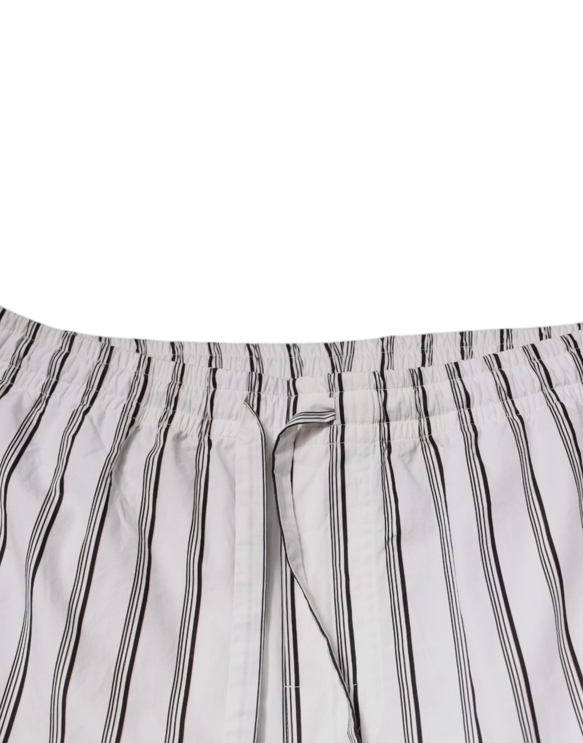 Dolce & Gabbana White Stripes Cotton Skinny Dress Pants by Dolce & Gabbana